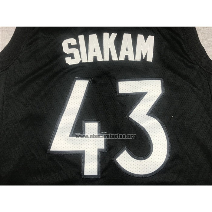 Camiseta Toronto Raptors Pascal Siakam NO 43 Earned 2020-21 Negro Violeta